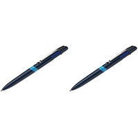 Schneider Kugelschreiber Take 4 blau - Vierfarb-Kugelschreiber, 138003 (Packung mit 2)