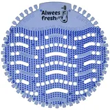 Alwees Fresh Urinalsieb mit Duft (Ocean Mist), WC Spritzschutz Urinal Einsatz, passend für die führenden Marken- & Wasserlose Urinale, Anti-Spritz & Geruchs-Neutralisierendes Urinal Sieb, 10er-Pack