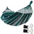 your GEAR yourGEAR Bali XL Hängematte mit Kissen - 240 kg TÜV geprüft, 240x120 cm, Smaragd oder Aqua, Baumwoll-Stabhängematte, inkl. Befestigungsset