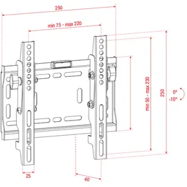 Showgear PLB2342 TV Wall Mount für 23"" - 42""