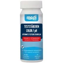 mediPool Teststäbchen Chlor/ph, 50 Stück