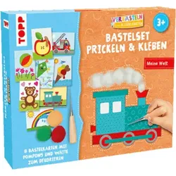 TOPP 18434 Verbasteln für die Allerkleinsten: Bastelset Prickeln & Kleben.