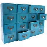 Holz Schublade Organizer Desktop Mini Kommode mit 16 Schubladen, Holz Schubladenschrank für Home Office Desktop Organizer und Storage