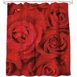 Sanilo Duschvorhang Rosen 180 x 200 cm rot