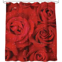 Sanilo Duschvorhang Rosen 180 x 200 cm rot