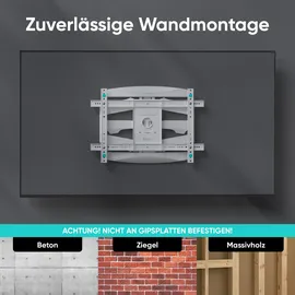 ONKRON TV-Wandhalterung M6L-W, weiß, M6L