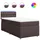 vidaXL Boxspringbett 90 x 200 cm Dunkelbraun