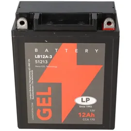 Landport Batterie 12V 12Ah für Motorrad Startbatterie MG LB12A-3