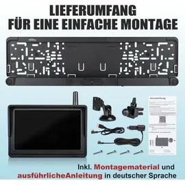 CARMATRIX Rückfahrkamera Solar Funk