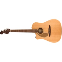 Fender Redondo Player Left-Handed Acoustic Guitar, Walnut Fingerboard, Gold Pickguard, Natural