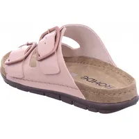 ROHDE Damen-Pantolette mit Tieffußbett Altrosa, Farbe:rot, EU Größe:39 - Rosa