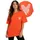 SMILODOX T-Shirt Payton, Locker geschnittenes Baumwollshirt auffälliger Butterfly-Print Lässiges Gym Freizeitshirt, Komfort-Fit, Statement-Rückenprint orange XS