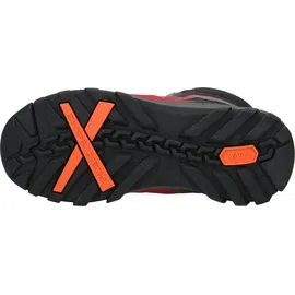 Vado Stiefelette Grau/Rot/Schwarz 35