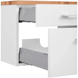 WELLTIME Waschbeckenunterschrank "Davos", weiß (weiß, weiß, matt), B:90cm H:41cm T:47cm, Schränke, Waschbeckenunterschrank, Breite 90 cm