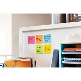Post-it Post-it® Super Sticky Notes Haftnotizen farbsortiert, 21 Blöcke + GRATIS 3 Blöcke