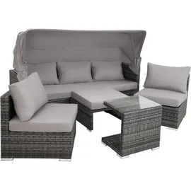 Tectake San Marino Loungesofa grau