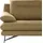 Calia Italia 2,5-Sitzer CALIA ITALIA "Cezanne, elegant und bequem, aufwendige Detailverarbeitung", gelb (35 senape), B:195cm H:90cm T:96cm, Sofas, im Strukturbezug, wahlweise mit Sitztiefenverstellung