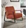 W.Schillig Cocktailsessel "quadroo Loungesessel", orange (copper z73), B:65cm H:82cm T:82cm, Velourgewebe V41 (100% Polyester);Longlife Xtra-Leder Z59 - Glattleder;Longlife Xtra-Leder Z73 - Glattleder;Stoff S37 (100% Polyester): Luxus-Microfaser in Lederoptik,