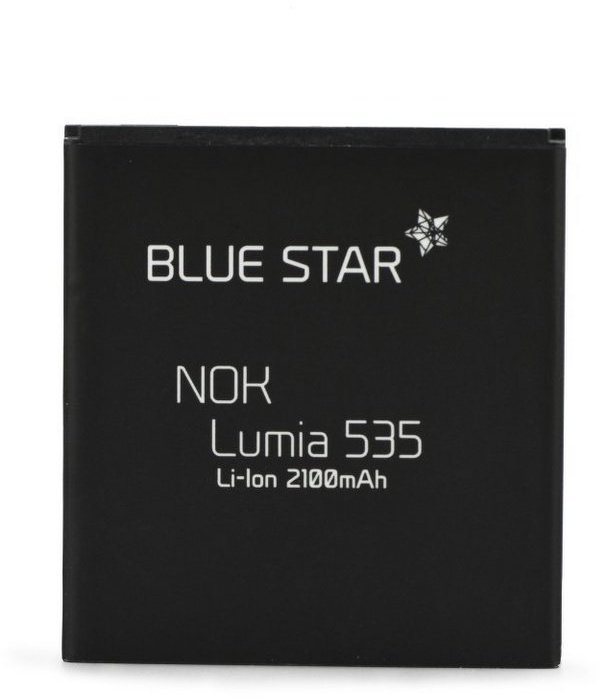 BlueStar Bluestar Akku Ersatz kompatibel mit Nokia Lumia 535 / 535 Dual SIM 2100 mAh Austausch Batterie BL-L4A RM-1090 Smartphone-Akku