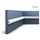 Orac Decor PX103 Axxent Profilleiste Wand Rahmen Dekor Element 2 m 200 cm x 2,5 cm x 1,2 cm aus extrudiertem Polystyrol (HDPS) vorgrundiert