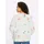 Heine Blusenjacke in ecru-erdbeere-gemustert | Gr.: 44-46