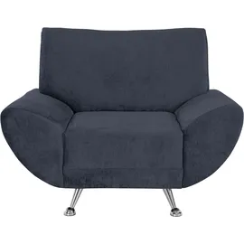 INOSIGN Sessel »Saltare elegant und komfortabel, toller Designfuß«, blau