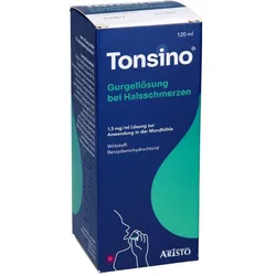 Tonsino Gurgellösung bei Halsschmerzen 1,5mg/ml Lösung zur Anwendung in der Mundhöhle