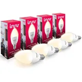 Innr Zigbee Smart Home Lampe E14, Warmweiss, Funktioniert mit Alexa und Hue* (Bridge Erforderlich), Smart Glühbirne E14, Alexa Lampe, Dimmbar, 4-Pack