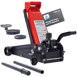 Arebos Rangierwagenheber 3T mit Fußpedal