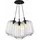s.luce Velo Cluster 3-flg. 25 cm Rund / Klar / Schwarz