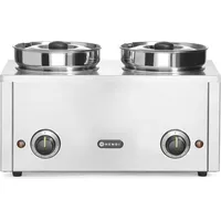 Hendi Thermosystem Two Edelstahl 230V 400W, Speisewärmer, Silber