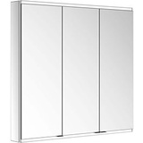 Keuco Royal Modular 2.0 Spiegelschrank 800321101000300 1000 x 900 x 120 mm, 1 Steckdose, 1 Doppel-USB-Ladestelle, Wandvorbau, 3-türig, DALI