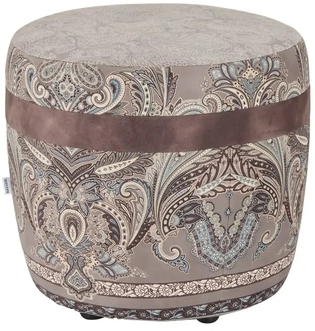 bassetti by SCHRÖNO Hocker  Murano ¦ grau ¦ Maße (cm): H: 46  Ø: 50.0
