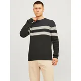 JACK & JONES Rundhalspullover »JJSANDER KNIT CREW NECK« Jack & Jones Light Grey Melange Detail:BLOCKING S