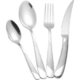 lbciucws gehämmertes Besteckset 24-tlg.