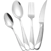 lbciucws gehämmertes Besteckset 24-tlg.