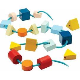 PlanToys Fädelspiel Geo Formen Unit Link