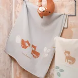 David Fussenegger Kinderdecke Rote Pandas' 100 x 140 cm Filz - Grau