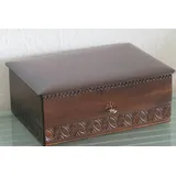 Holzprodukte Nähkästchen Nähkästchen Nähkasten Schmuckkästchen Nähkorb Nähkiste Box Holz braun