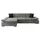 Mirjan24 Ecksofa Silbereichen, Textil, links montierbar, L-Form 278x161 cm, Wohnzimmer, Sofas & Couches, Wohnlandschaften, Ecksofas