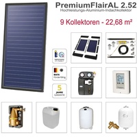 Solarbayer PremiumFlairAL Indach-Solarpaket 9 Bruttofläche 22,68 m2 1-reihig