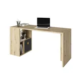 Phoenix Raumteiler-Regal »Fortuna«, BxHxL: 75,1 x 57,9 x 34 cm, inkl. Schreibtischanbau - beige