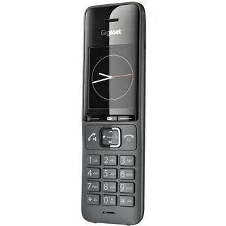 Gigaset COMFORT 520HX – DECT-Mobilteil mit Ladeschale – Schnurloses Telefon für Router und DECT-Basis, titanium-schwarz [Kompatibel in DE, IT, FR, NL, BE, CHE, AUT] [Ohne Basis]