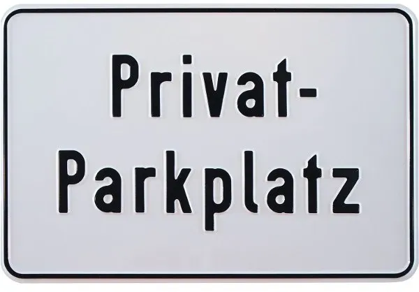 Parkplatzschilder - Privat-Parkplatz