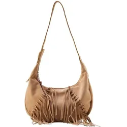 FredsBruder Best to Come Schultertasche Leder 41 cm  braun