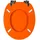 Sanilo WC Sitz Orange, Hochwertiger und Stabiler Toilettendeckel aus Holz