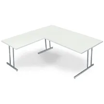 Kerkmann Eckschreibtisch Artline Transparent / Weiß