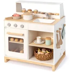 MUSTERKIND® Spielküche & Shop Prunus, weiß/natur