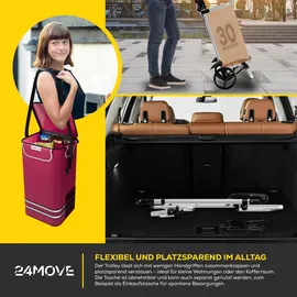 24move Einkaufstrolley 3in1 rot