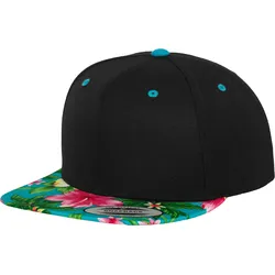 FLEXFIT Hawaiian Snapback - black;aqua (hawaiian) - One Size